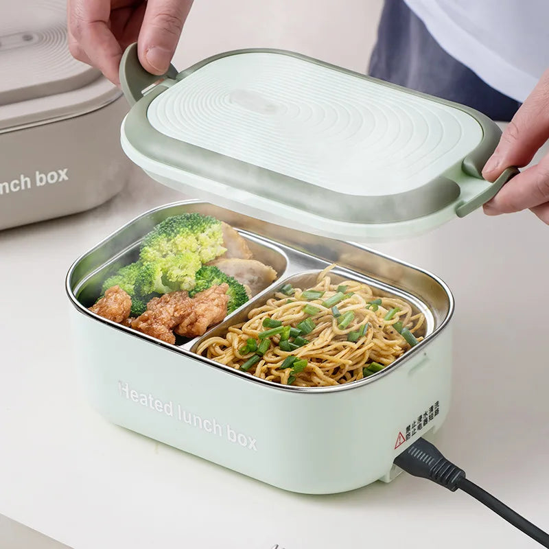 Electric Heating Lunch Box | Portable Water-Free Food Warmer for Office & Travel