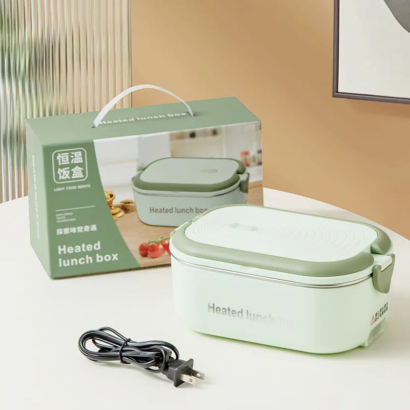 Electric Heating Lunch Box | Portable Water-Free Food Warmer for Office & Travel