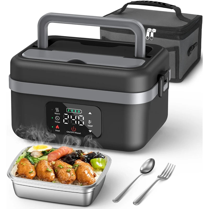 HeatGo Pro – Cordless Self-Heating Lunch Box | 16,000mAh Battery