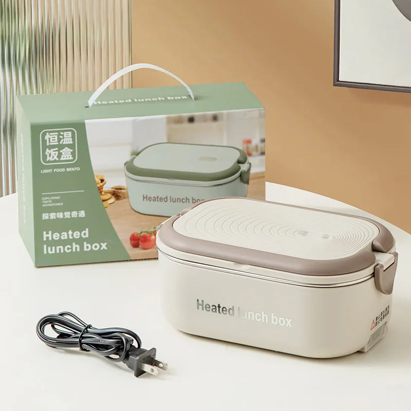 Electric Heating Lunch Box | Portable Water-Free Food Warmer for Office & Travel