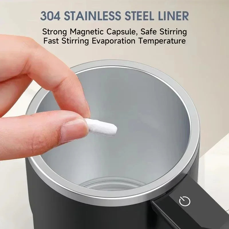 Self-Stirring Coffee Mug | 380ML Electric Auto-Mix Cup | USB Rechargeable | IP67 Waterproof