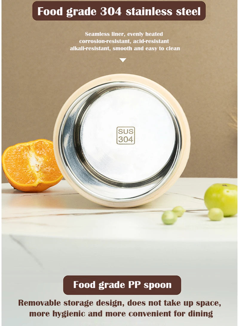 USB Electric Heating Lunch Box | 600ML Insulated Food Warmer | Leakproof