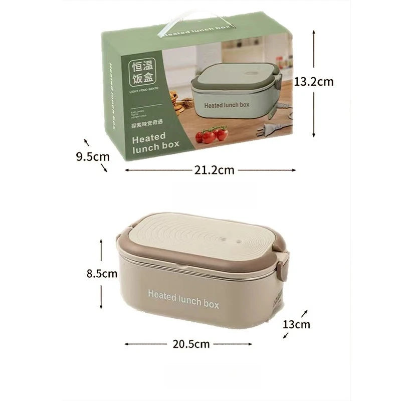 Electric Heating Lunch Box | Portable Water-Free Food Warmer for Office & Travel